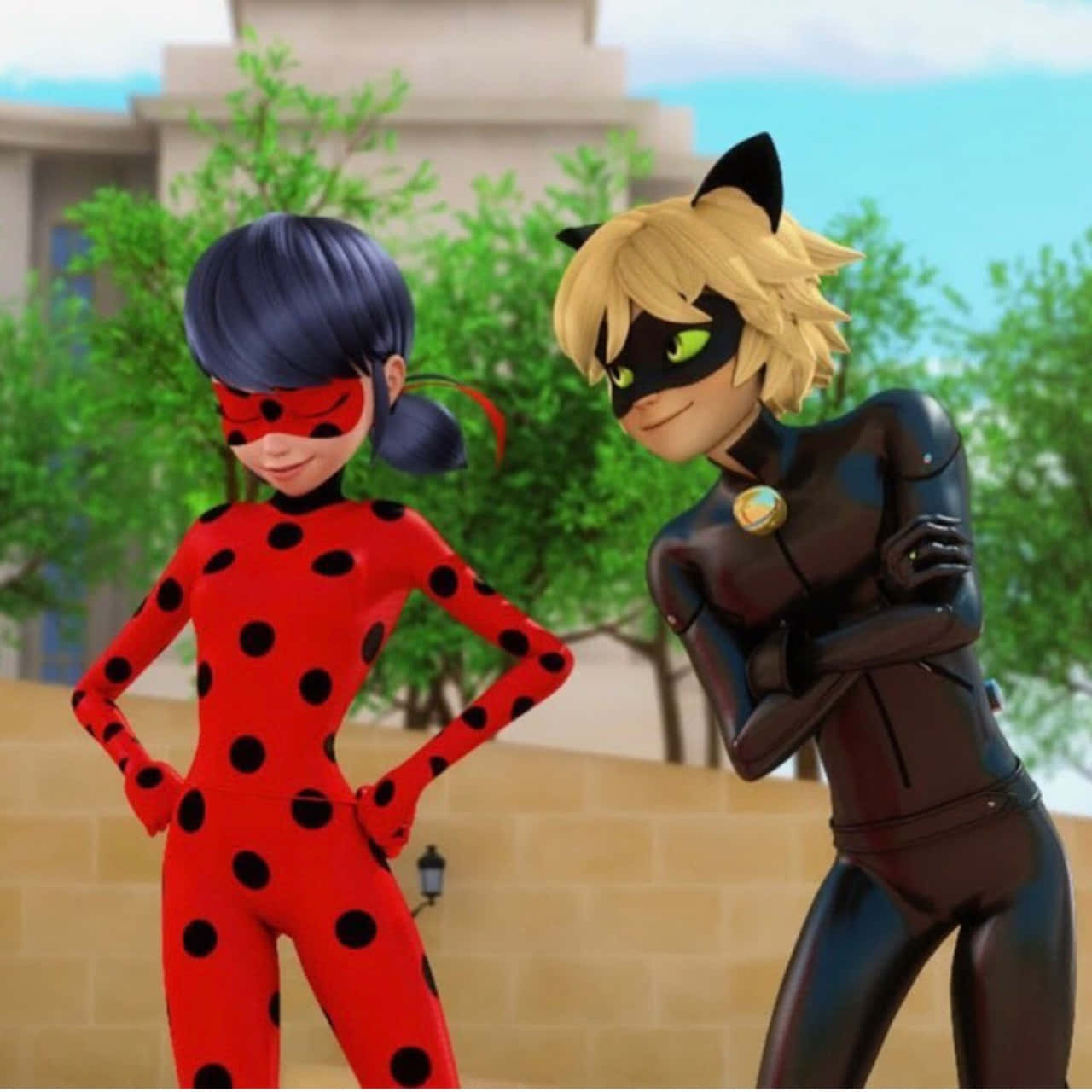 Funny Miraculous Ladybug And Cat Noir Being Cheeky Picture