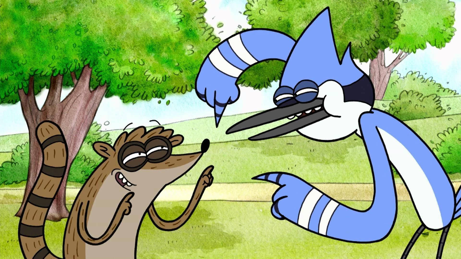 Funny Mordecai And Rigby Wallpaper