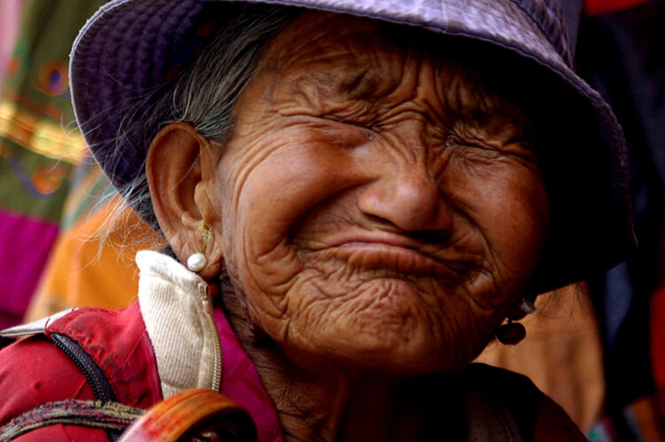 Imágenesde Una Graciosa Anciana De Cerca.