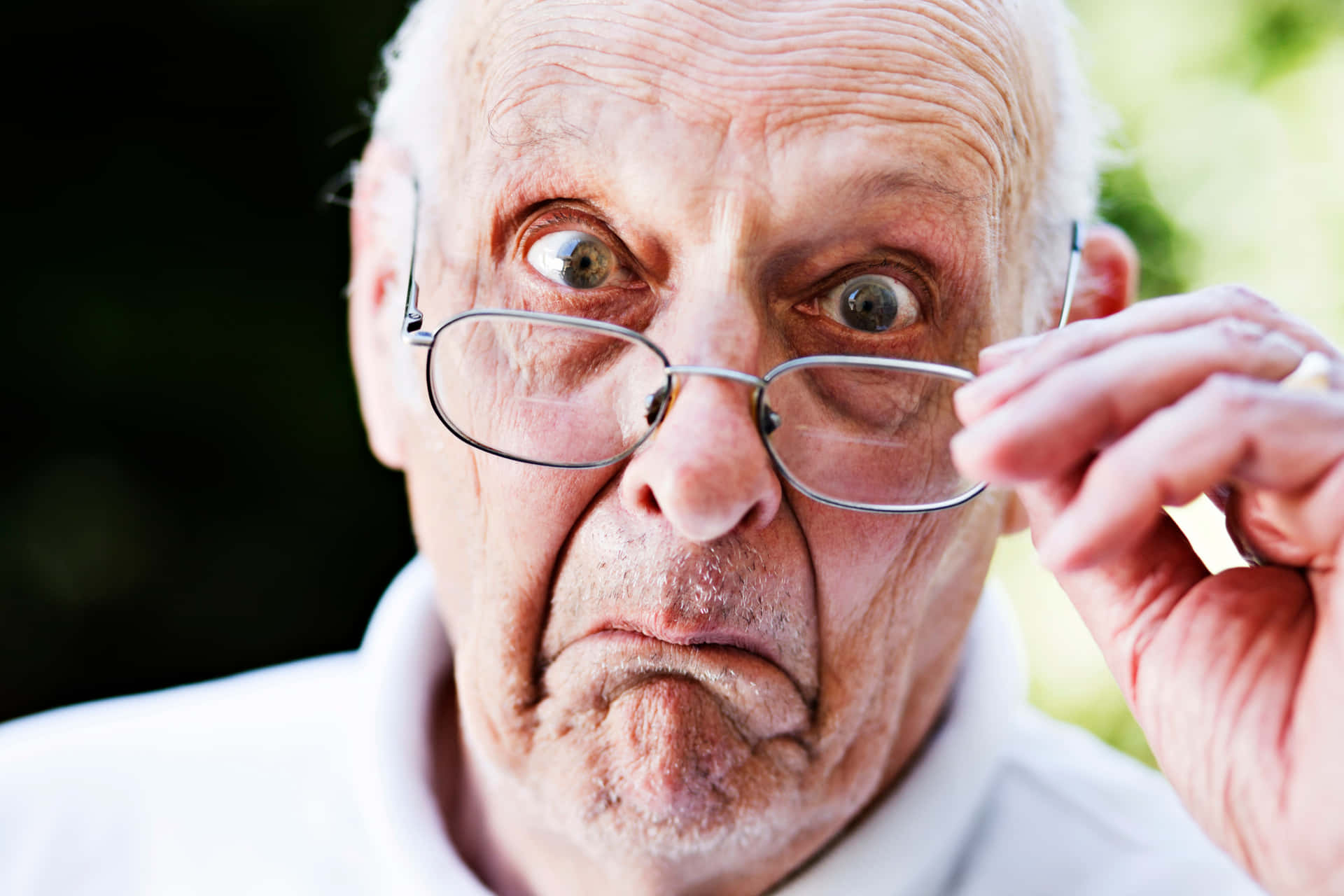 Funny Old Man Shocked Disappointed Picture