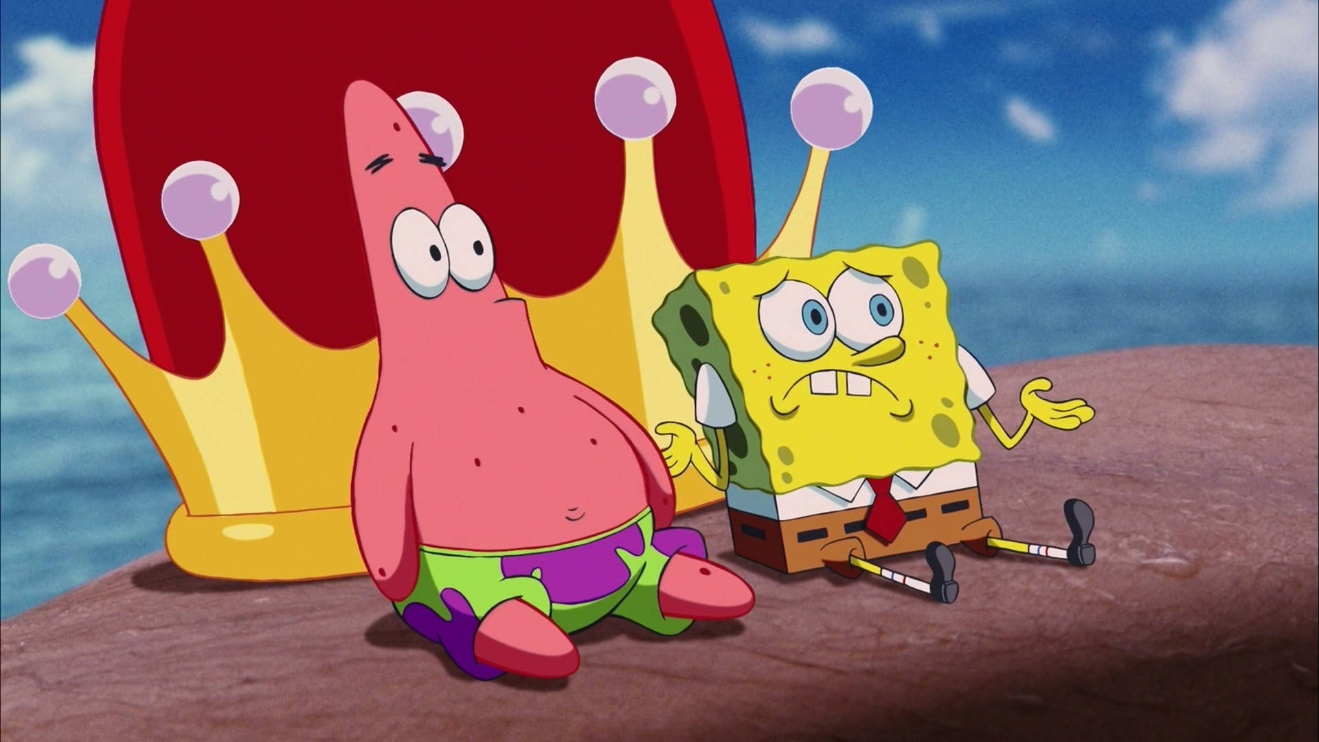 Shocked Funny Patrick And Spongebob Wallpaper