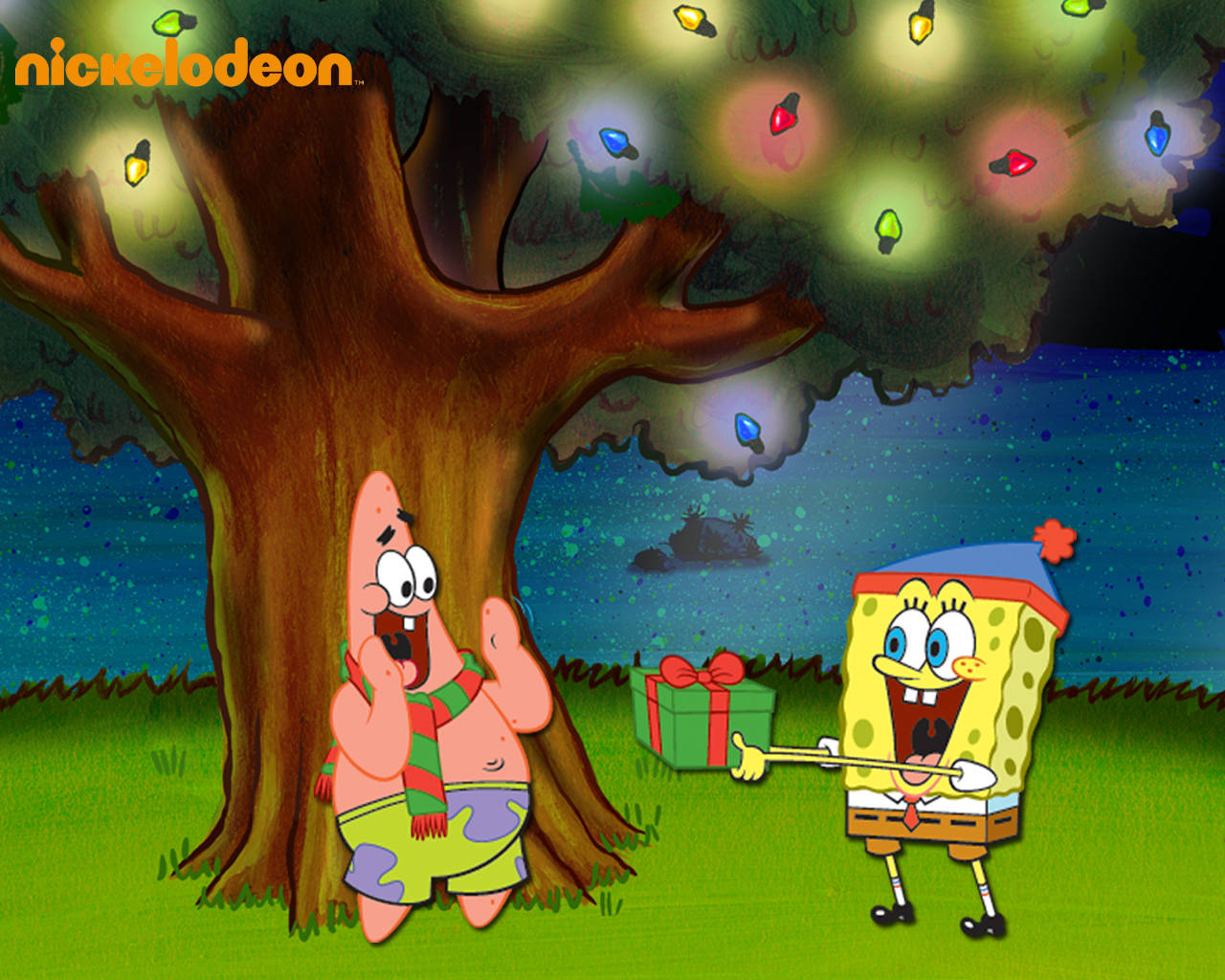 Det er altid bedre at le med Patrick. Wallpaper