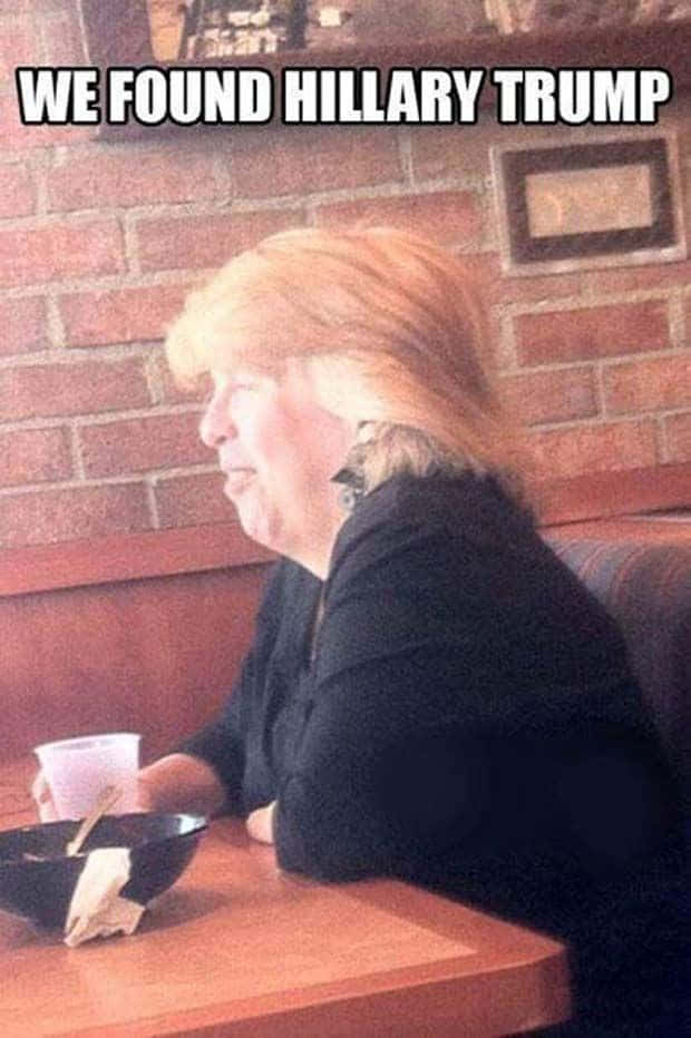 Funny People Hillary Trump Look Alike Pictures