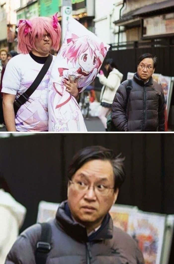 Funny People Cosplay Photobomber Guy Picture