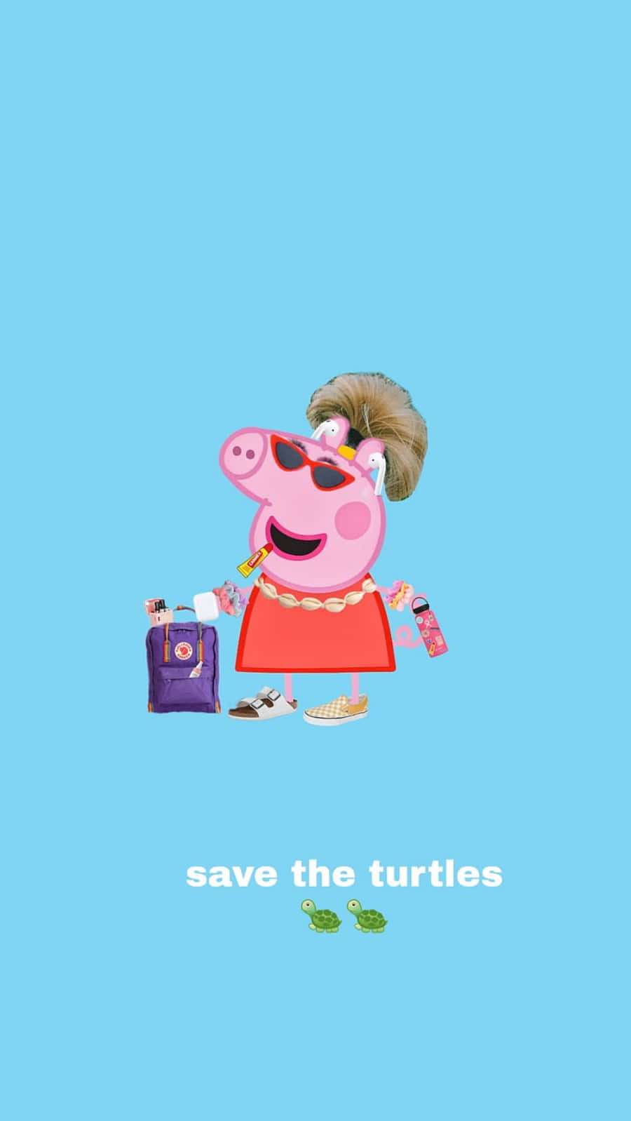 Funny Peppa Pig Picture Turtle