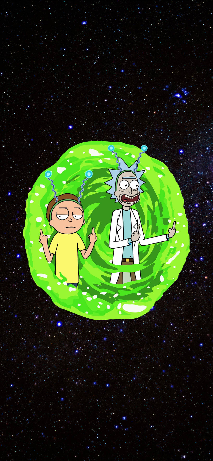 Funny Portal Rick And Morty Phone Background