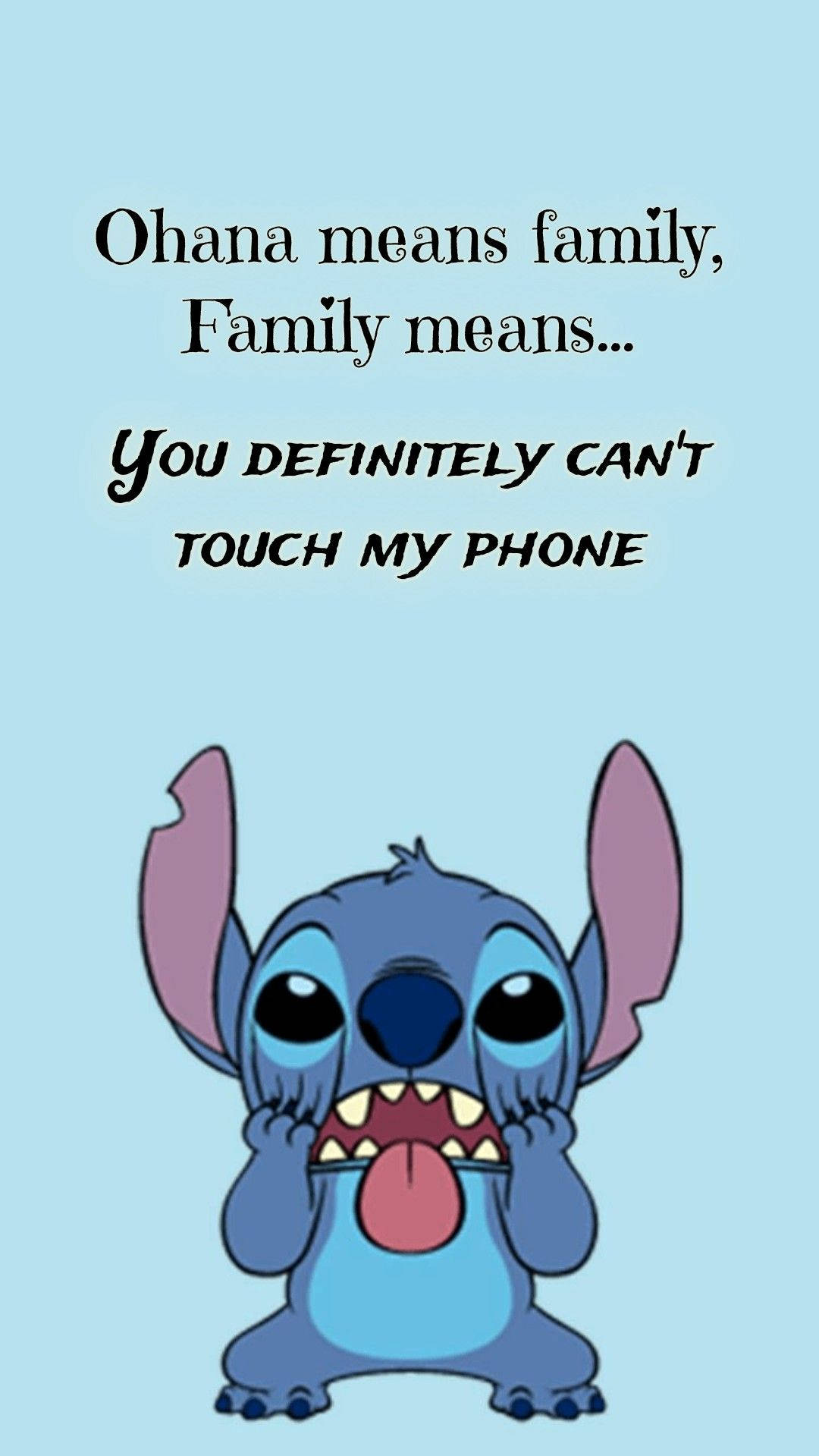 Funny Quote Stitch Phone Wallpaper