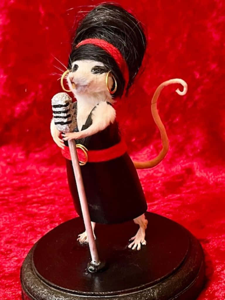 Funny Rat Red Miniature Picture