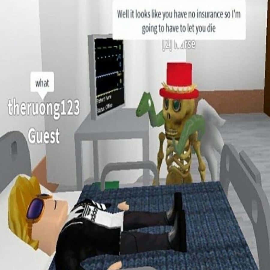 Funny Roblox Hospitalized Picture