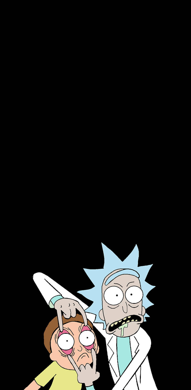Funny Simple Rick And Morty Phone Background