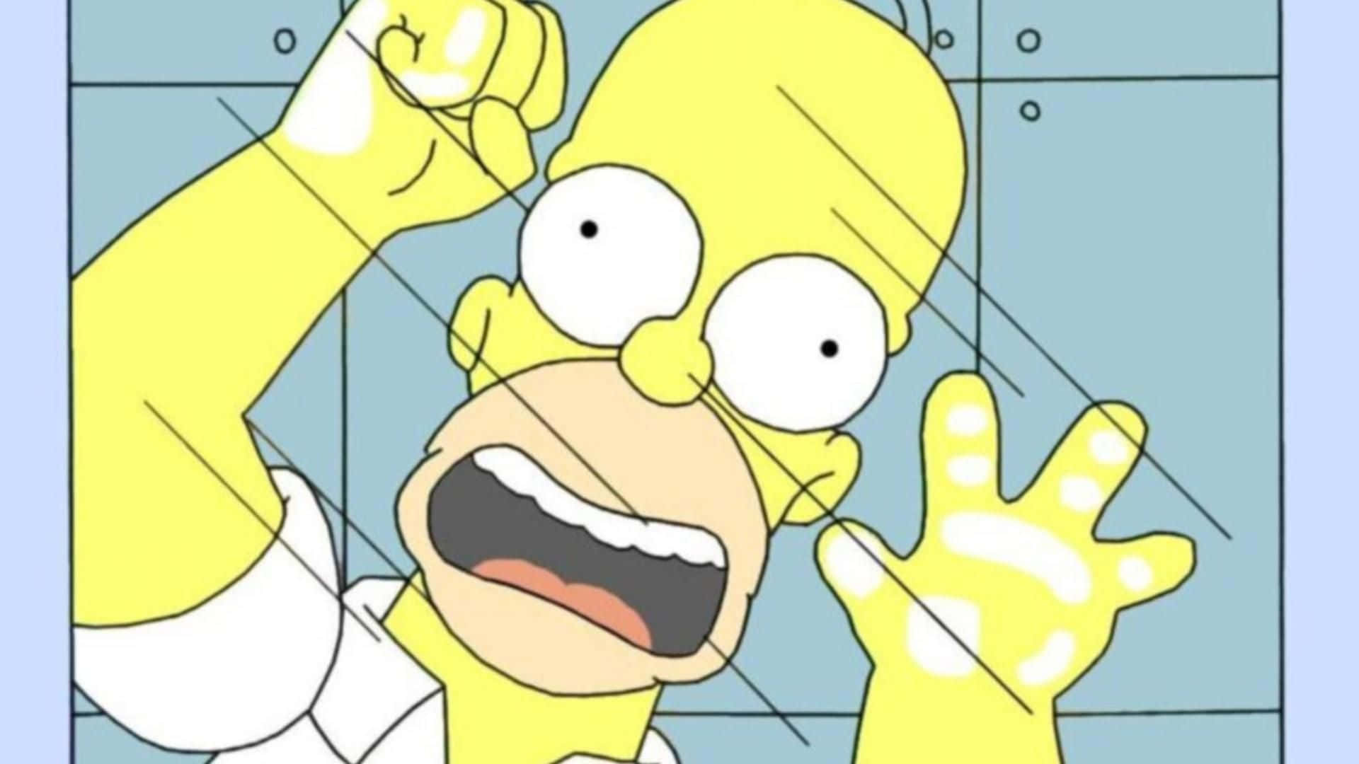 Diefamilie Simpsons Reagiert Verwirrt. Wallpaper