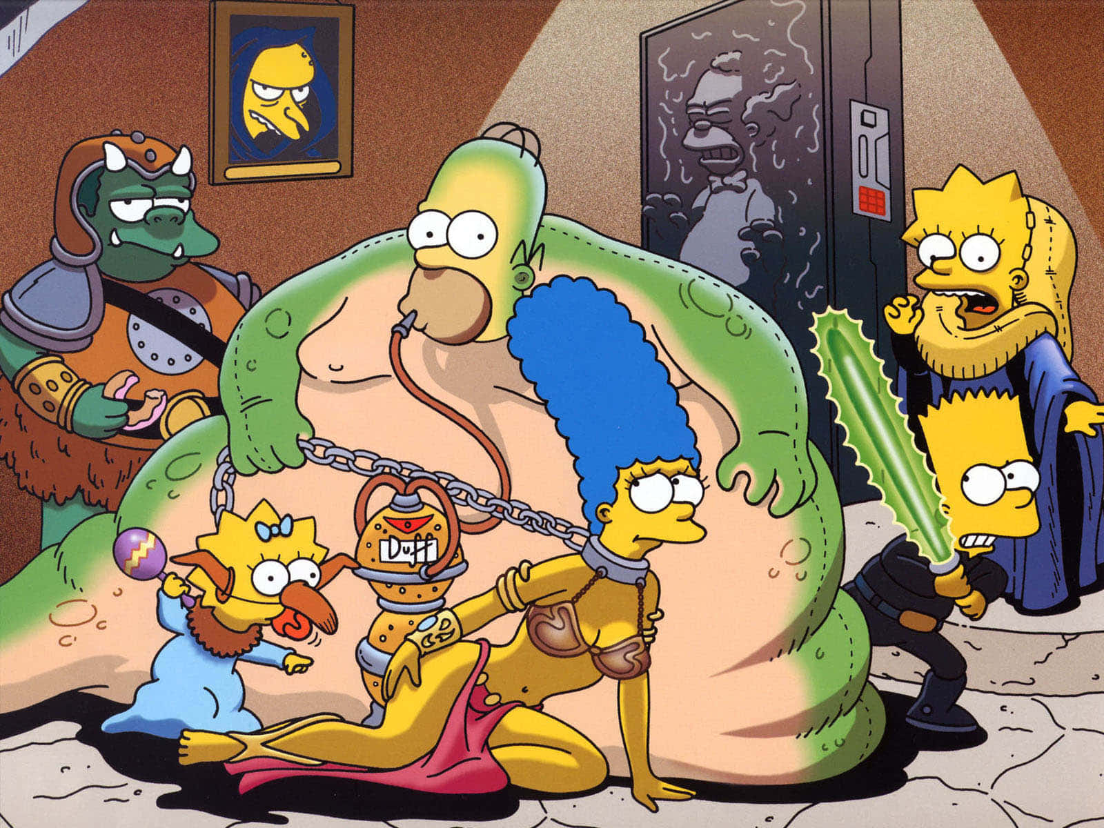 Homer Simpson Laughing Hard Wallpaper