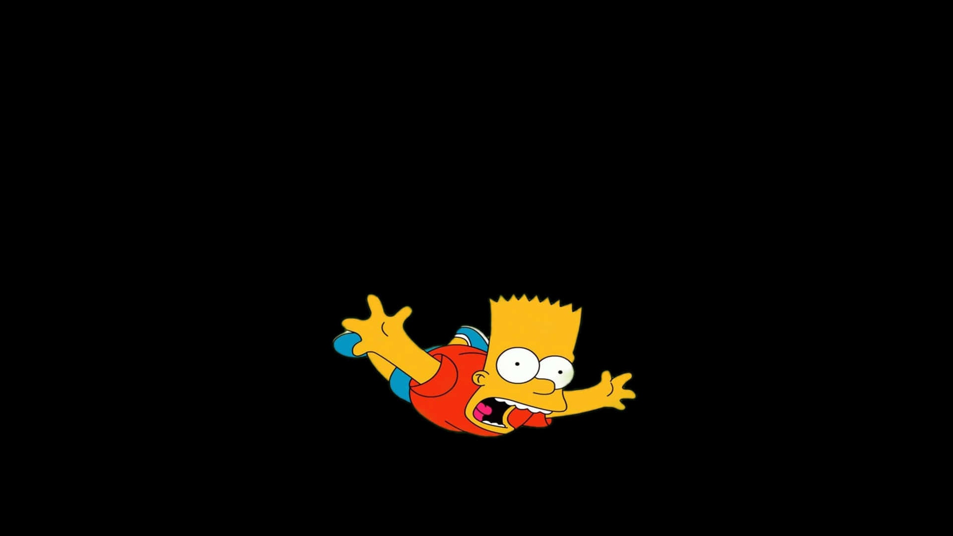 Sjov Bart Simpsons karakter tapet Wallpaper