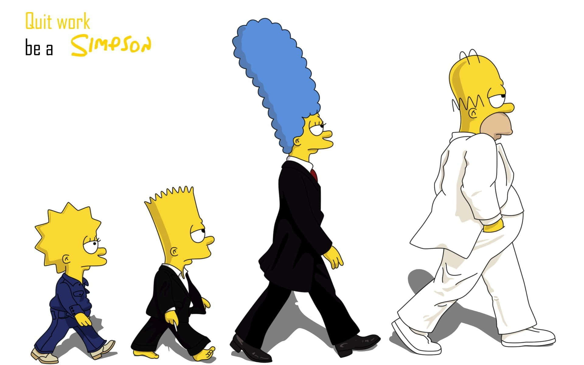 De Simpsons bliver sjove Wallpaper