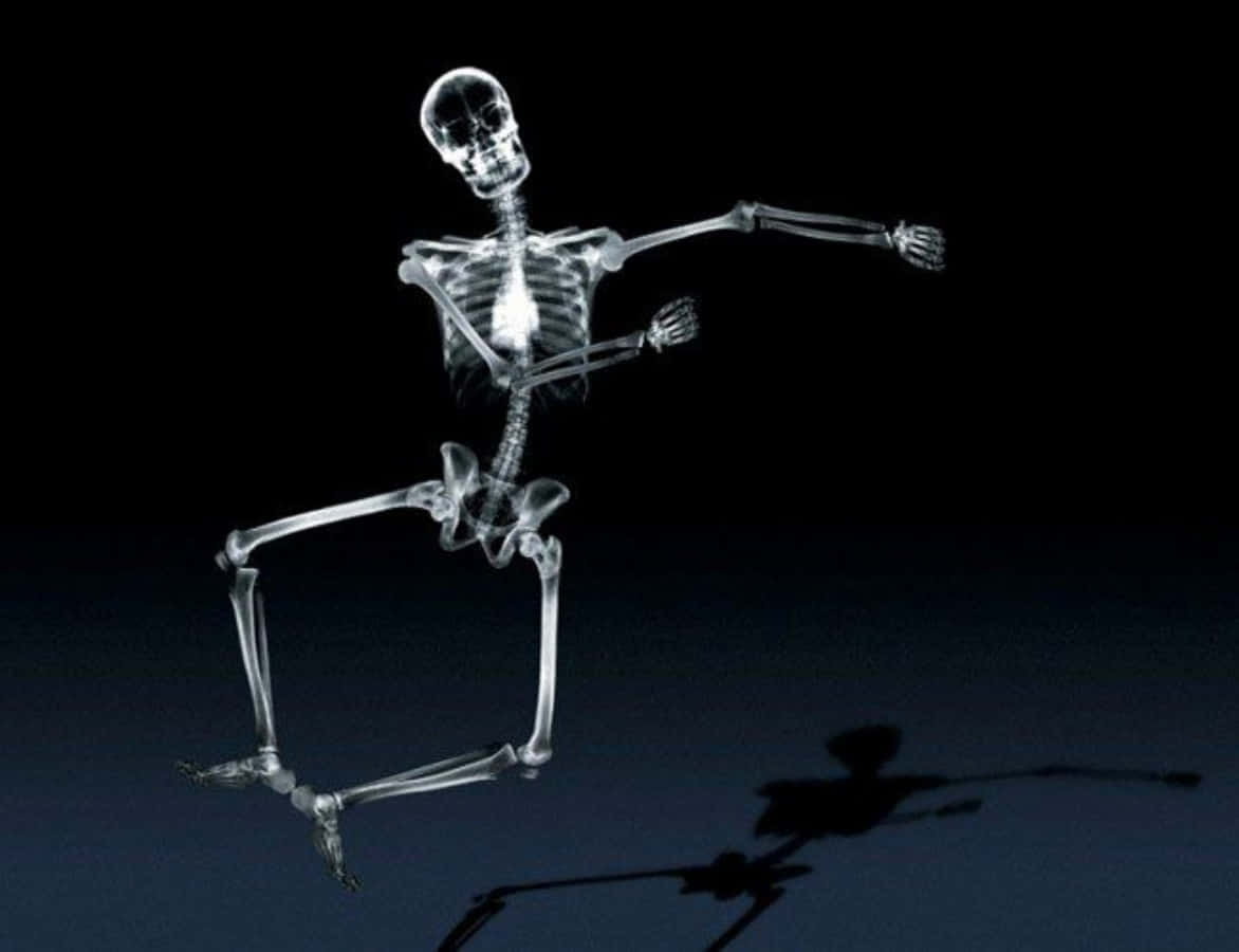 Funny Skeleton Dancing Floating Picture