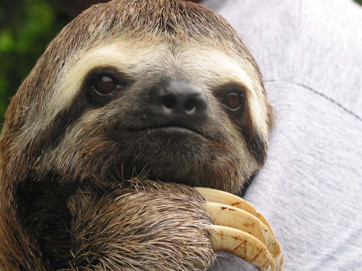 Funny Sloth Human Hug Picture