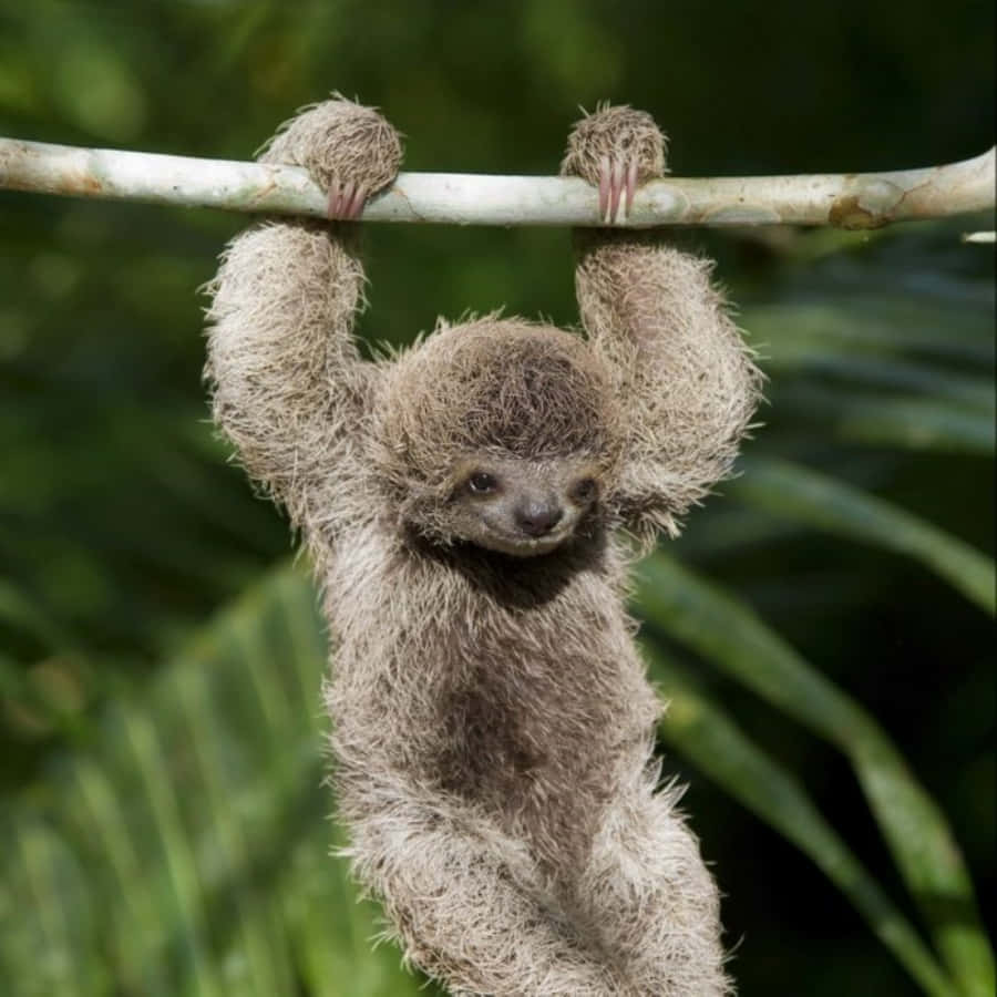 Cute Funny Sloth Exercise Picture