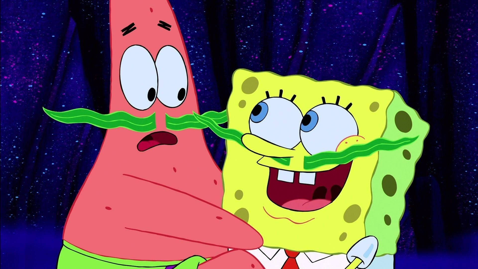 Hài hước, nghịch ngợm và đáng yêu - tất cả đều có trong bức ảnh nền SpongeBob vui nhộn với Patrick. Hãy thưởng thức những khoảnh khắc tuyệt vời với nhân vật yêu thích của bạn.