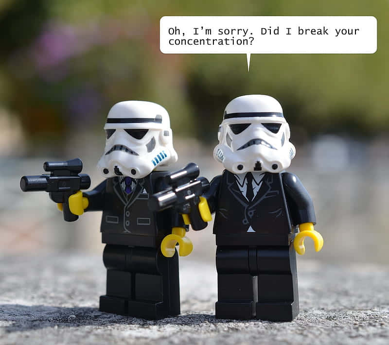 Star Wars møder Humor! Wallpaper