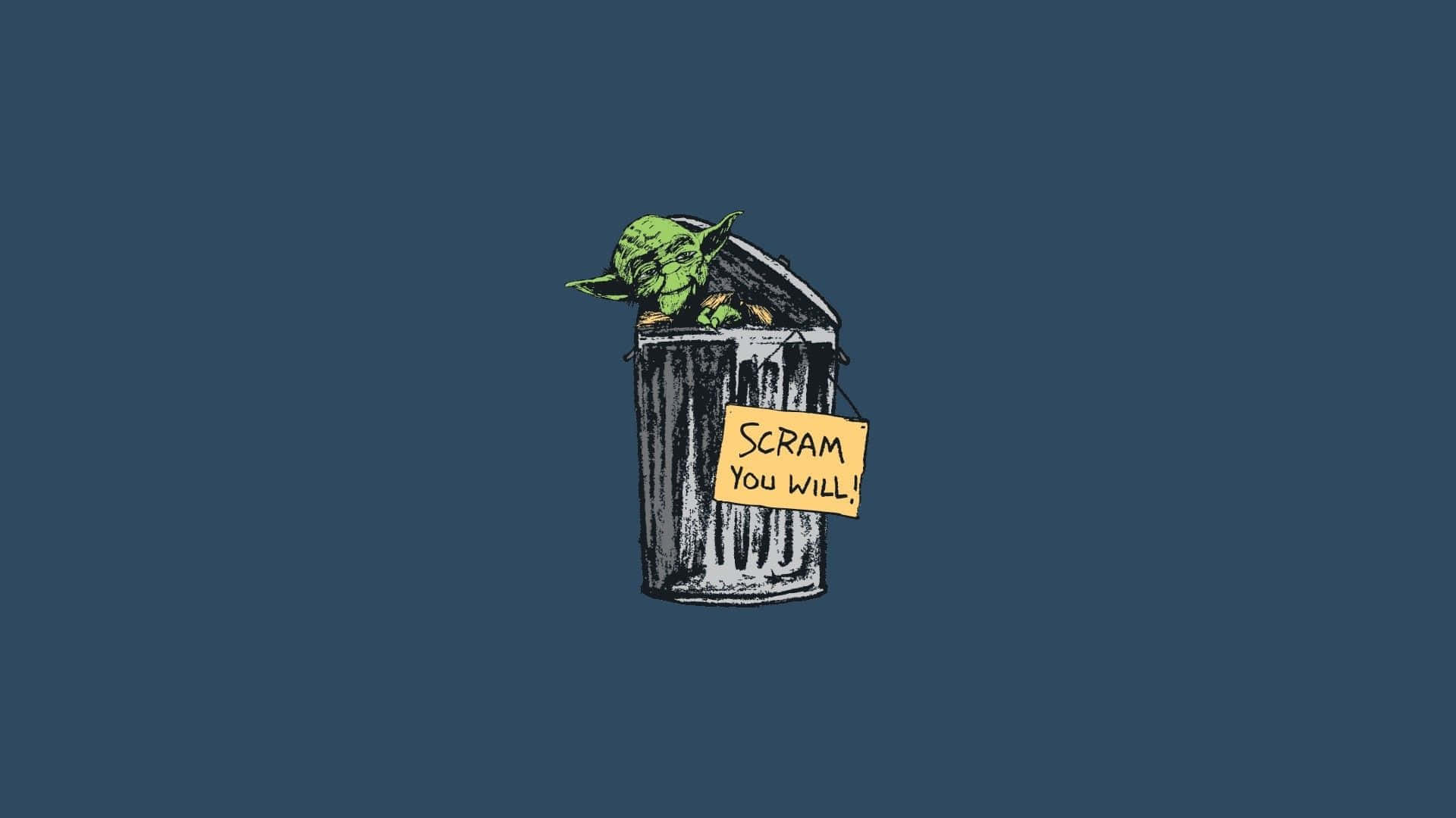 Yoda delivers a humorous one-liner Wallpaper