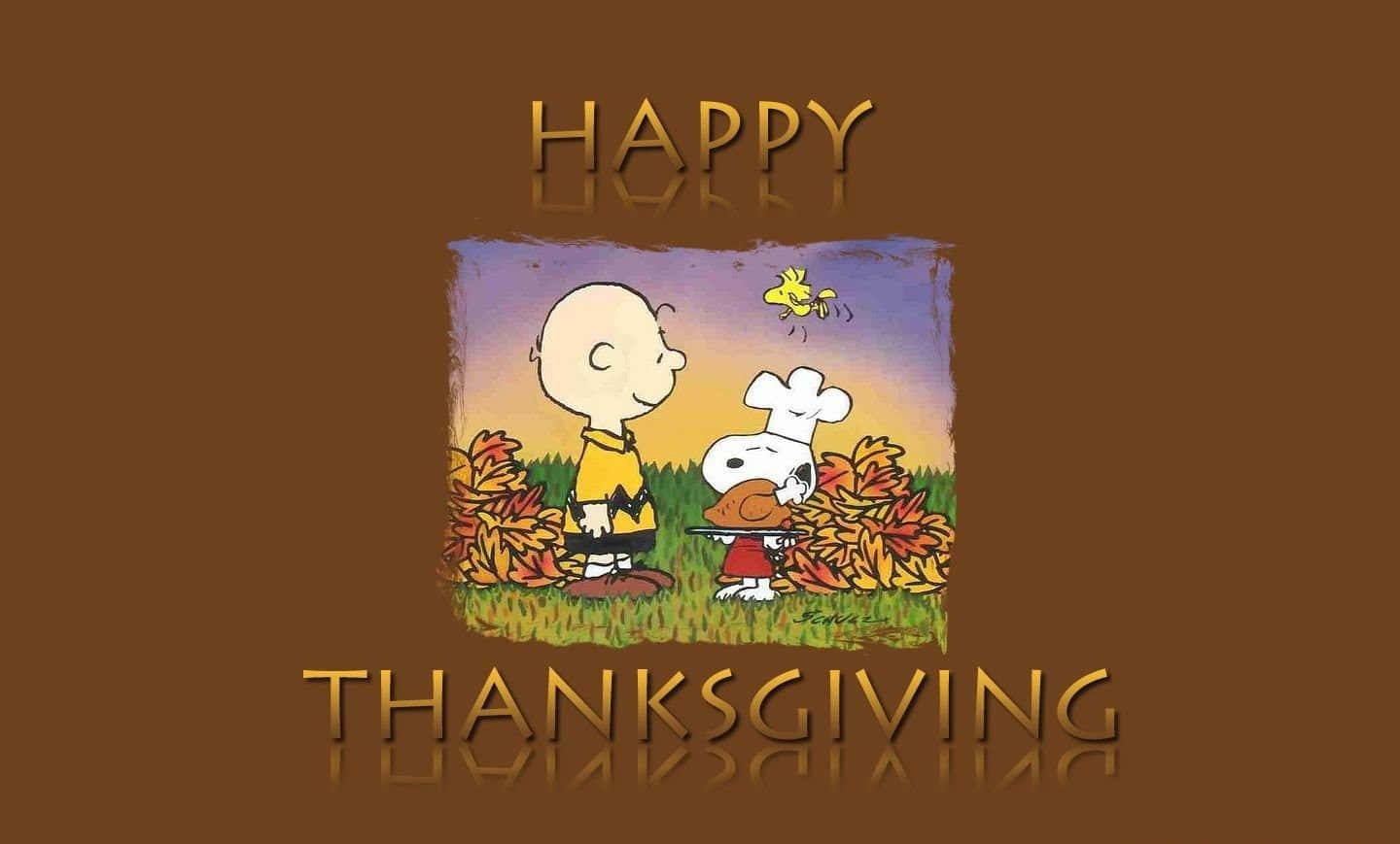 "Let's give thanks (literally) for this Funny Thanksgiving meal!" Wallpaper
