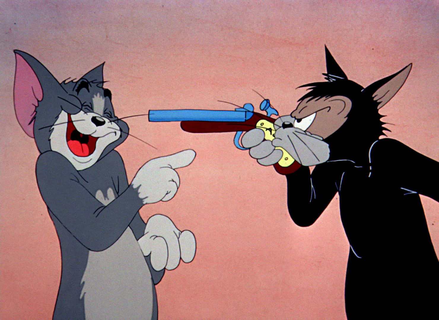 Funny Tom And Jerry Gunning Picture