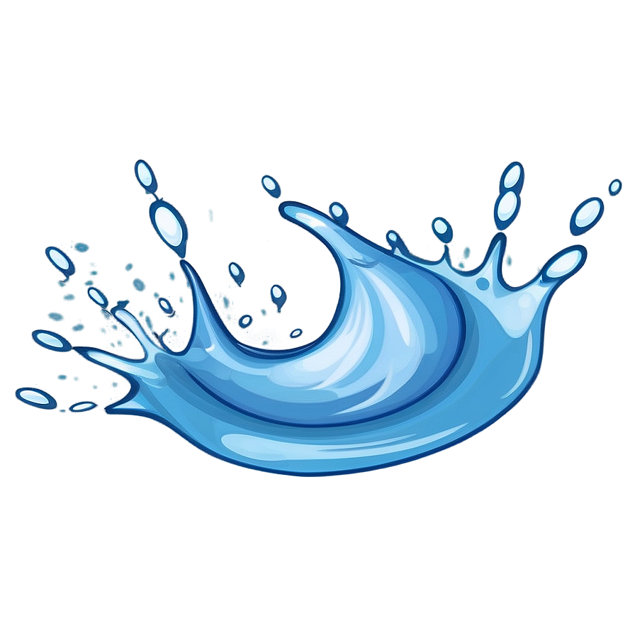 Funny Water Splash Cartoon Png 22 PNG