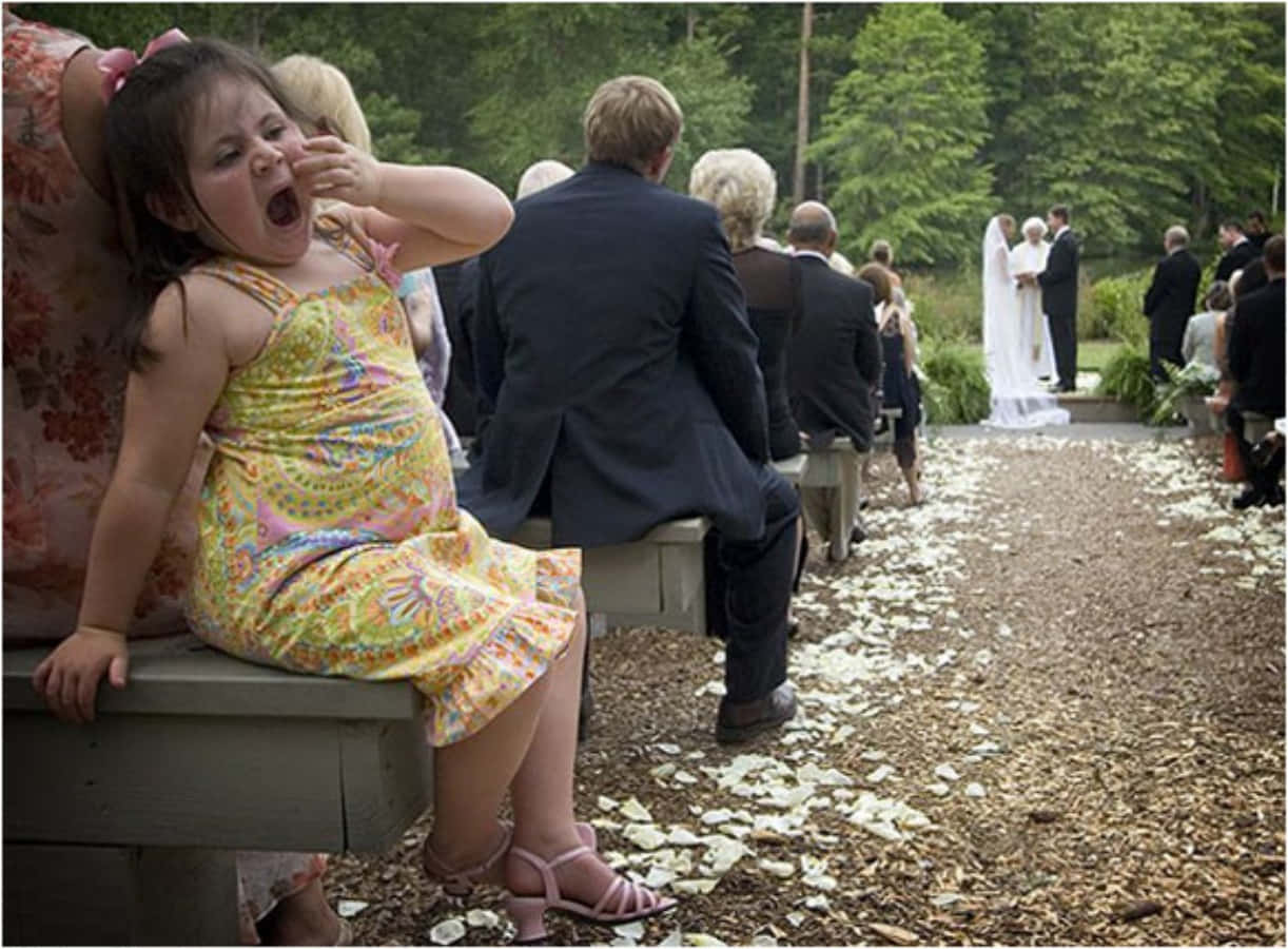 Funny Wedding Pictures Yawning