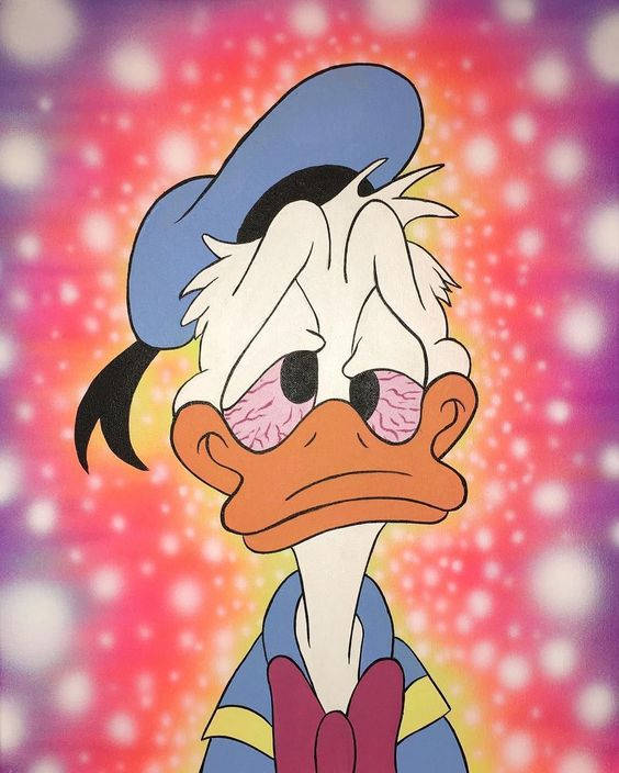 Funny Weed Donald Duck Wallpaper