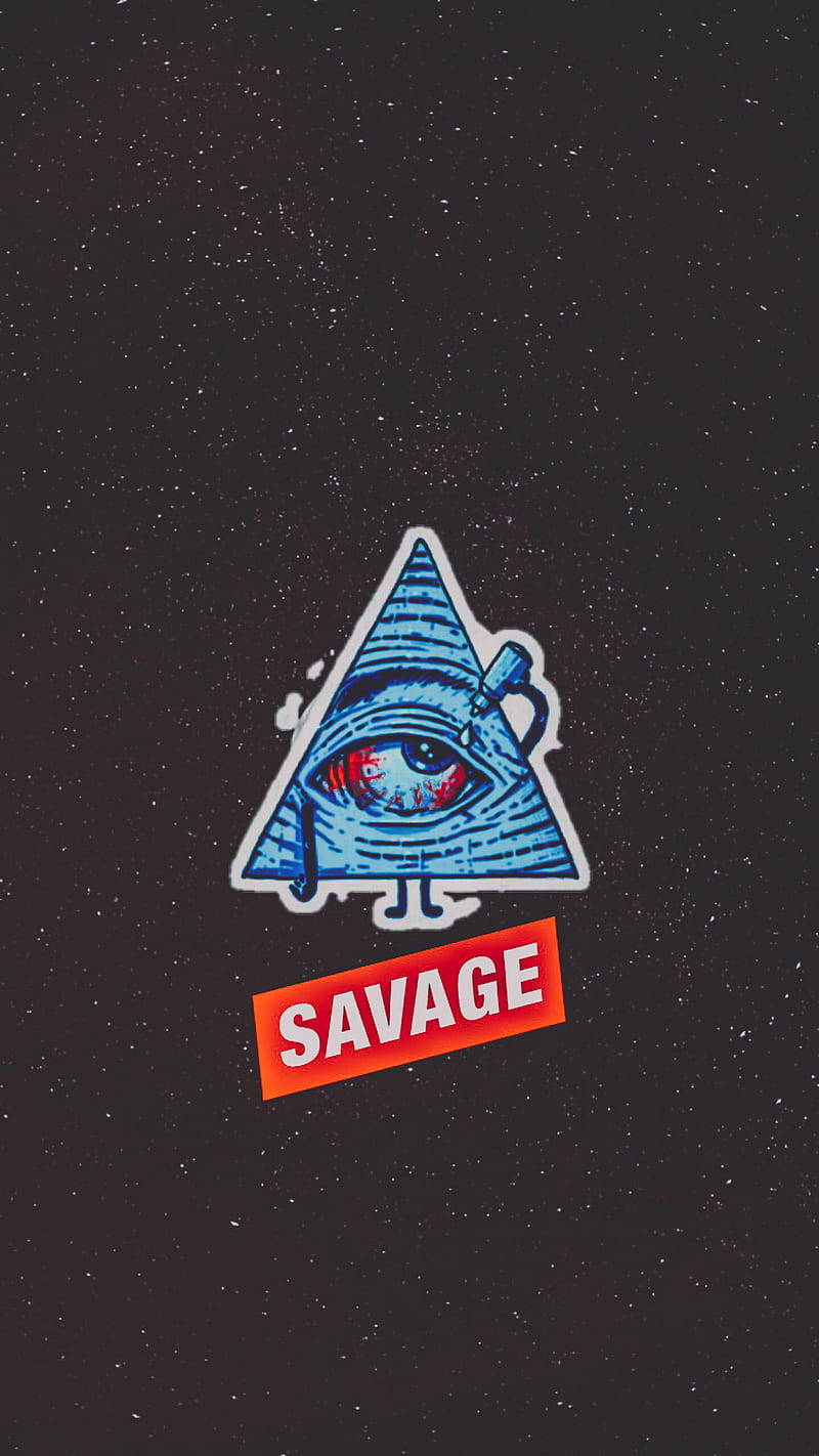 Funny Weed Savage Design Wallpaper