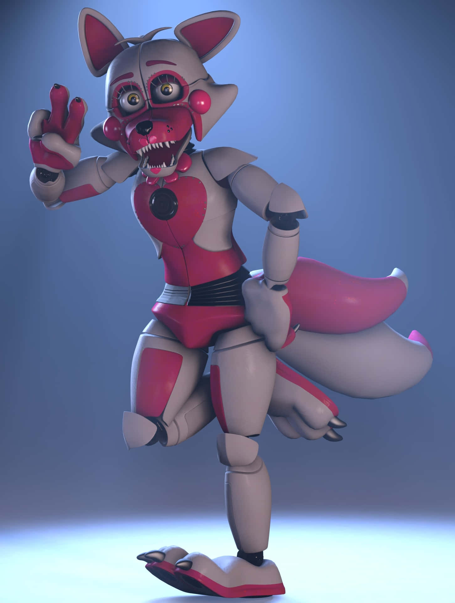 Electrifying Funtime Foxy Performance Wallpaper