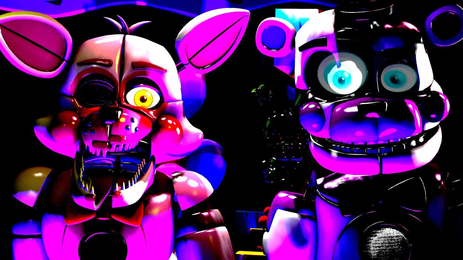 Funtime Foxy - Performing in Ultimate Showmanship Wallpaper