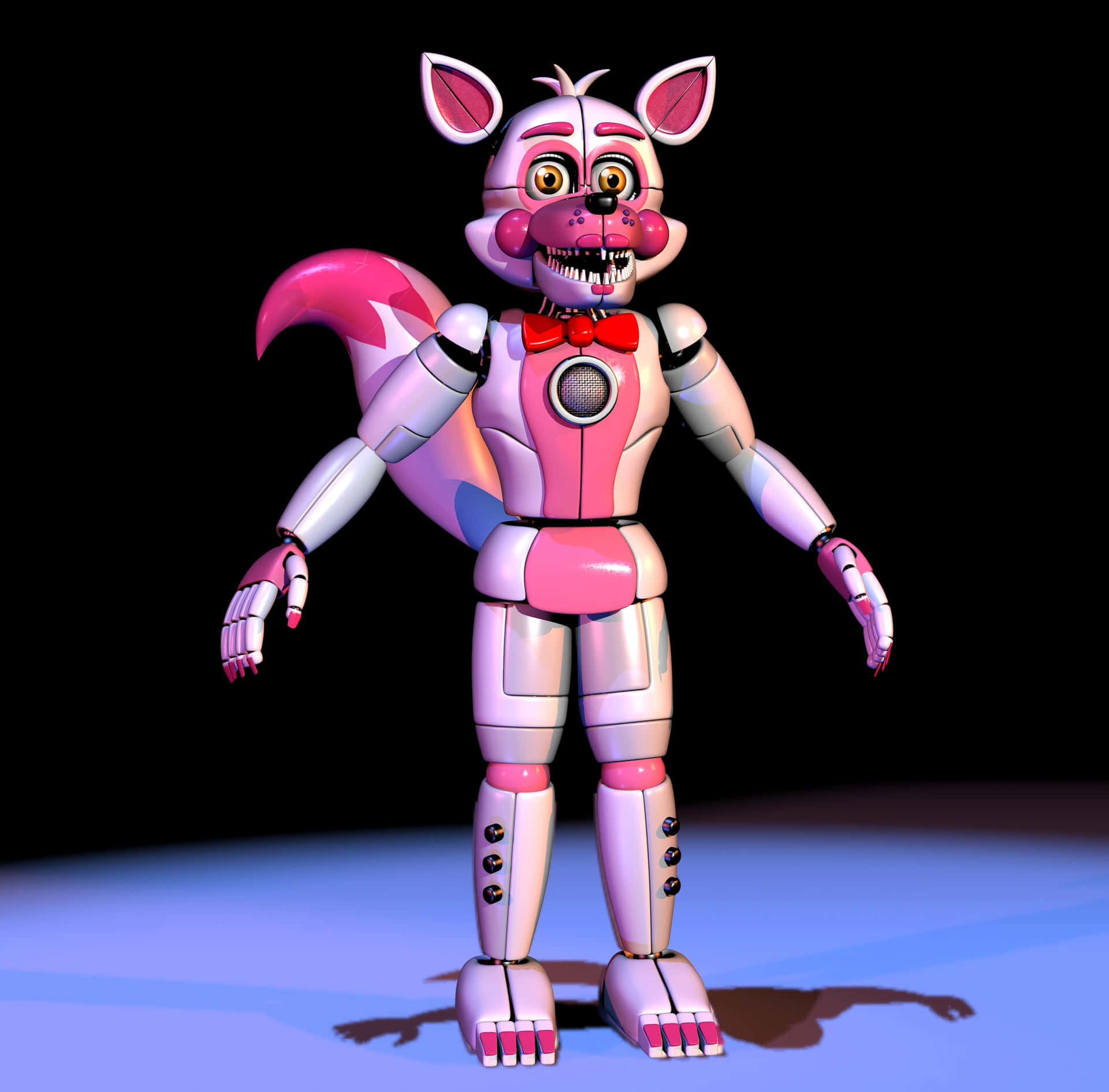 Exciting Funtime Foxy from Five Nights at Freddy's Wallpaper