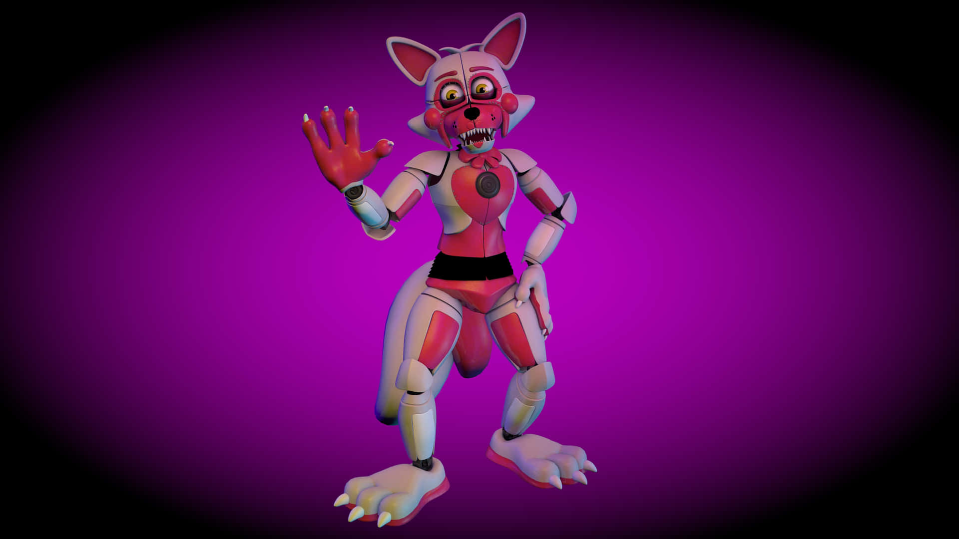 Enthralling Funtime Foxy on Stage Wallpaper