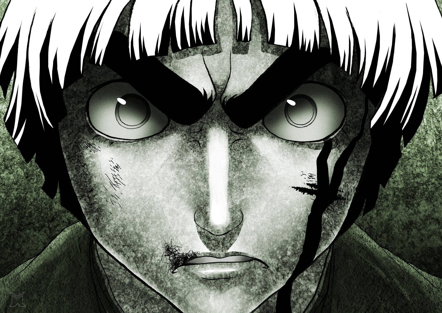 Furious Black And White Rock Lee Wallpaper