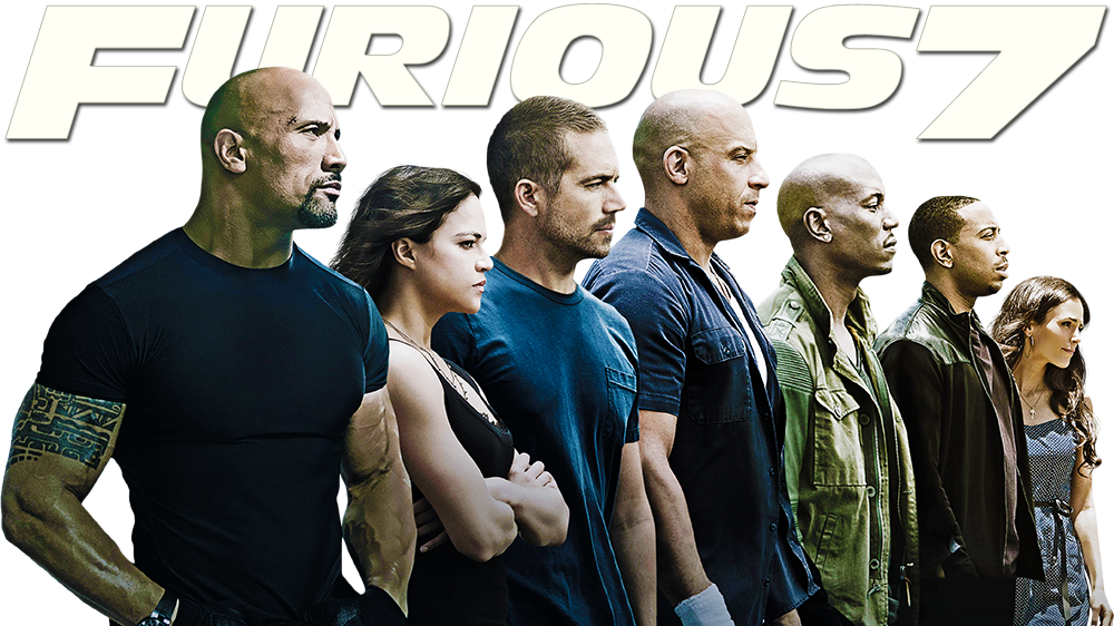 Furious7 Movie Cast Promotional Image PNG