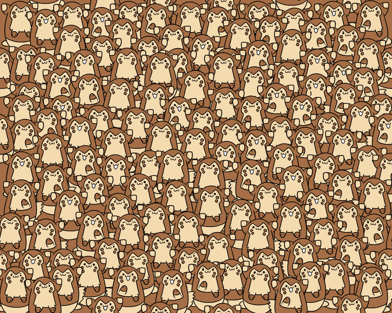 Furret Pattern Desktop Wallpaper