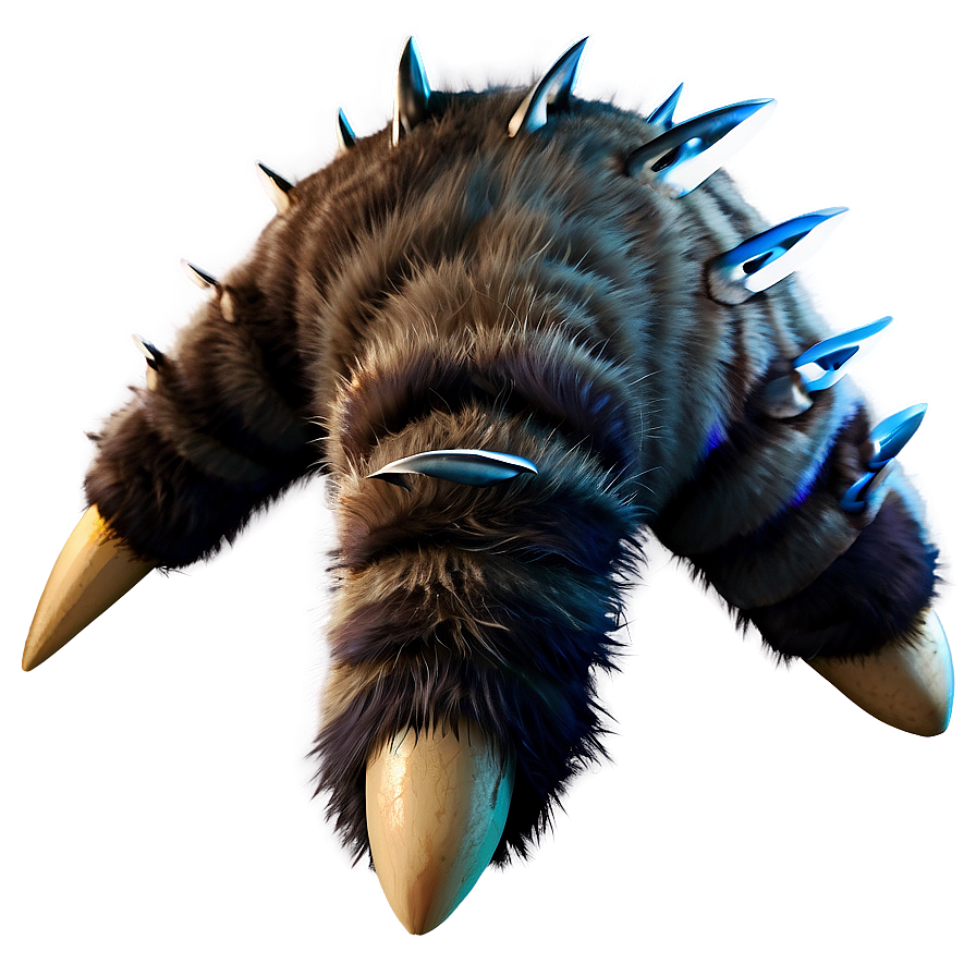 Furry Wolverine Claws Png 06212024 PNG