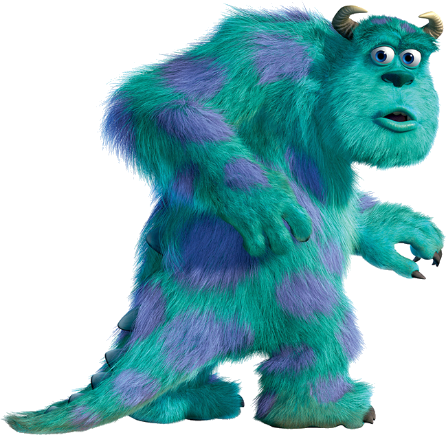 Furry_ Blue_ Monster PNG