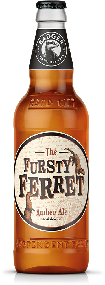 Fursty Ferret Amber Ale Bottle PNG