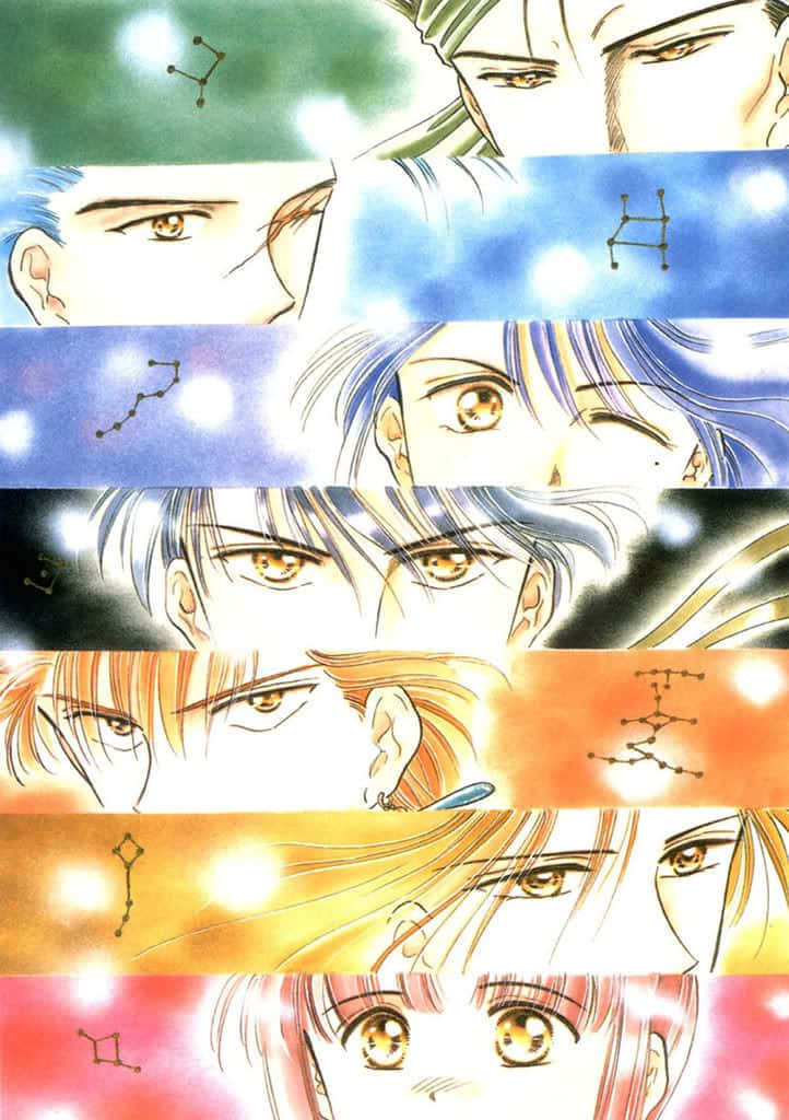 Fushigi Yuugi Character Collage Wallpaper