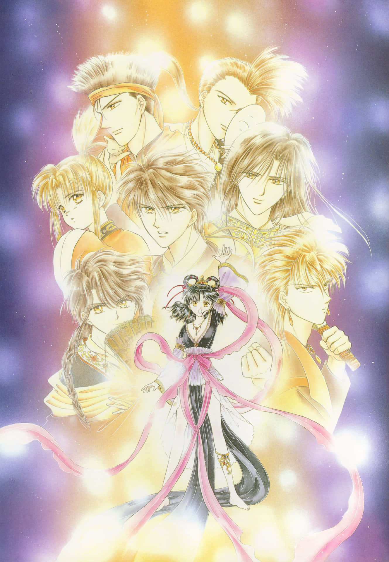 Fushigi Yuugi Characters Glowing Aura Wallpaper