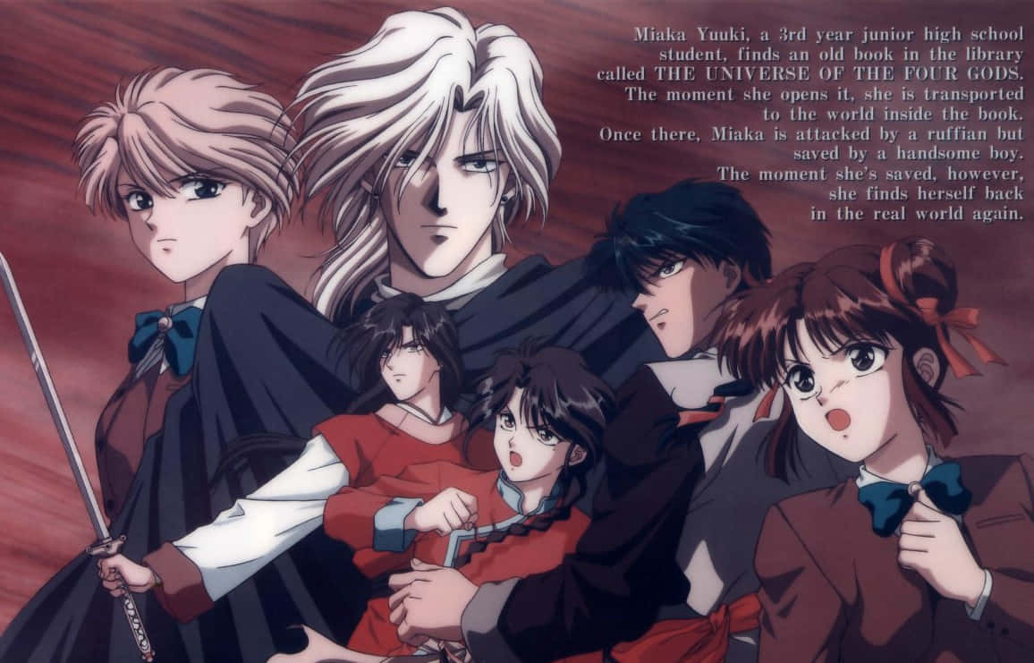 Fushigi Yuugi Characters Group Pose Wallpaper