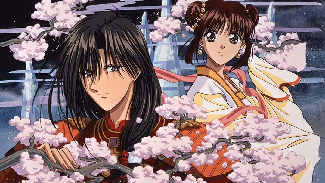 Miaka and Yui from Fushigi Yuugi, the classic adventure anime