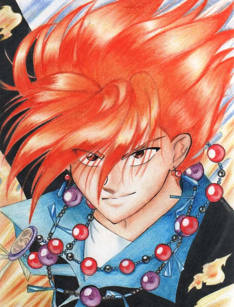 Fushigi Yuugi's Tasuki In Action Wallpaper