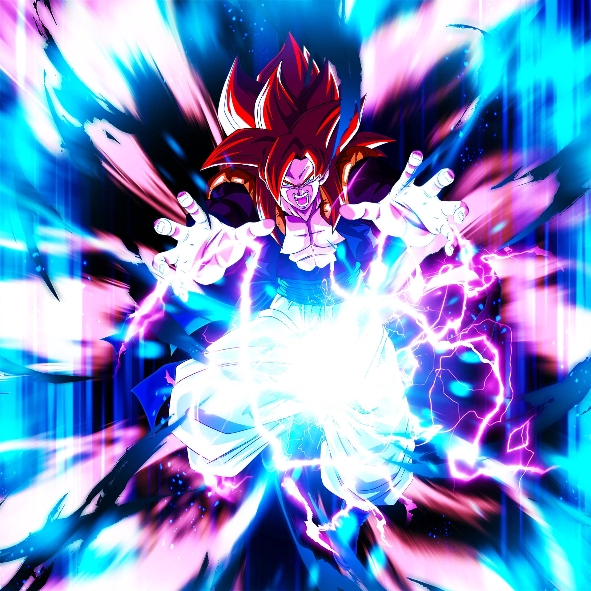 "fusion Of Power - Gogeta Unleashed" Wallpaper