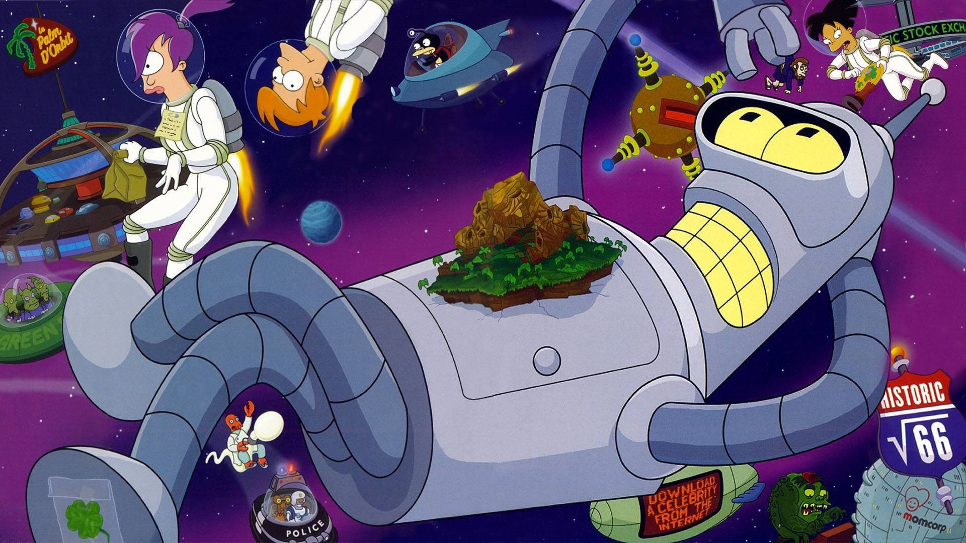 Futurama Outer Space Background