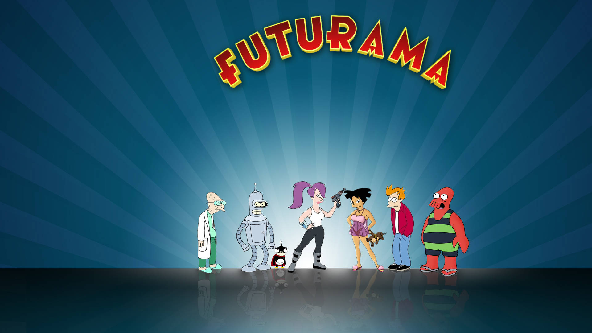 Futurama TV Show Poster Wallpaper