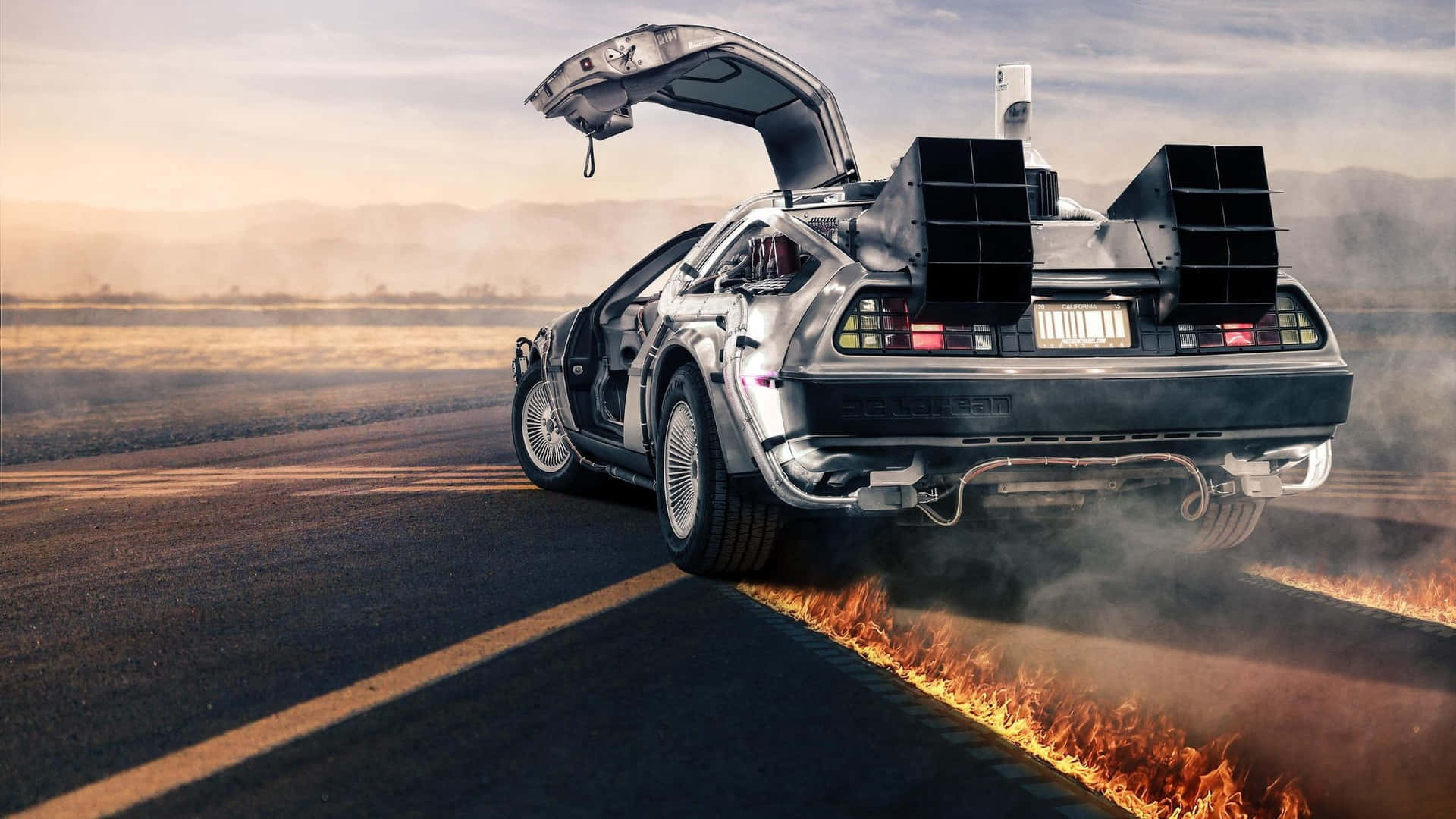 Back To The Future Delorean Hd Wallpaper