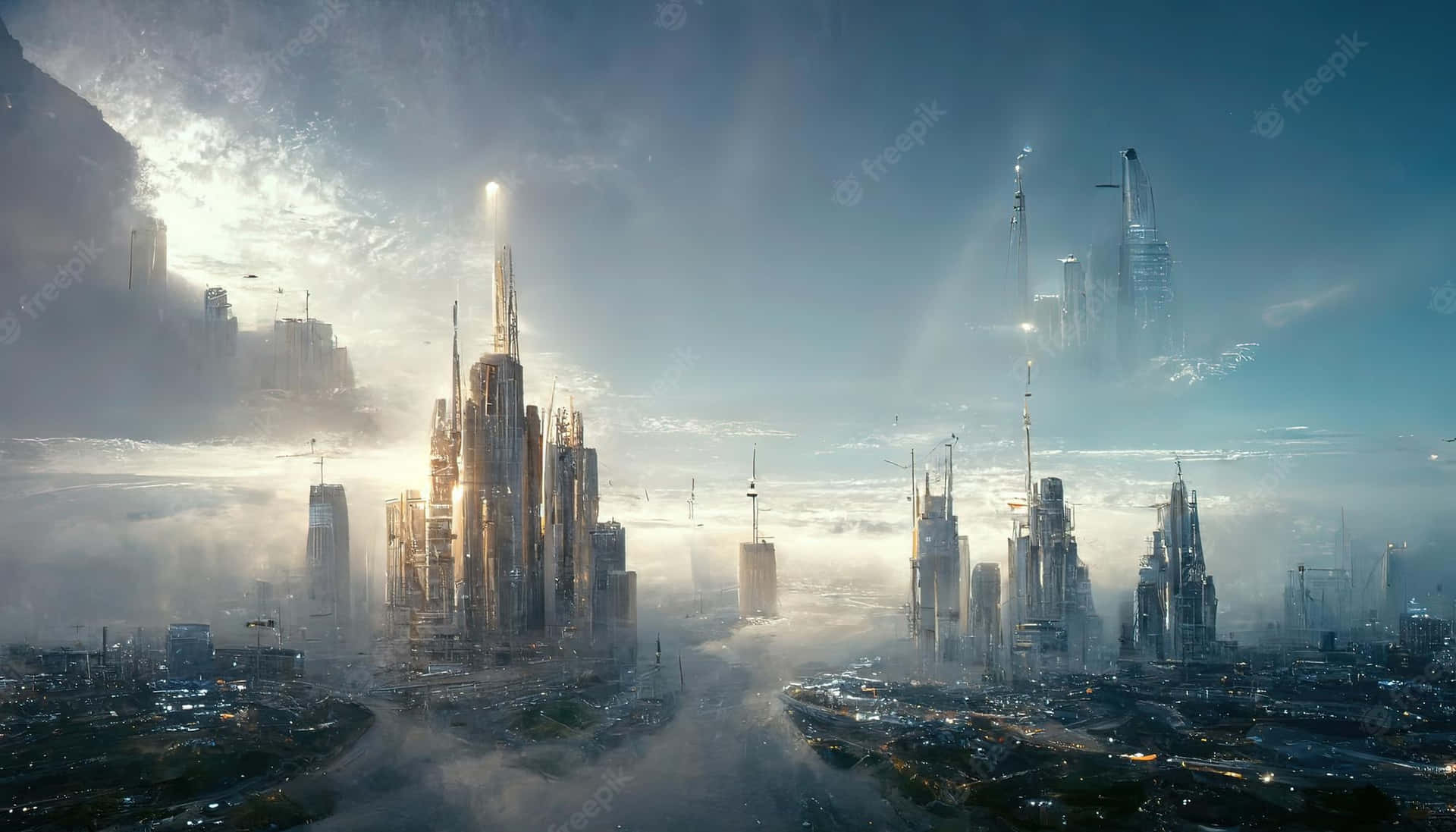 "Exploring the Skyscrapers of the Future" Wallpaper